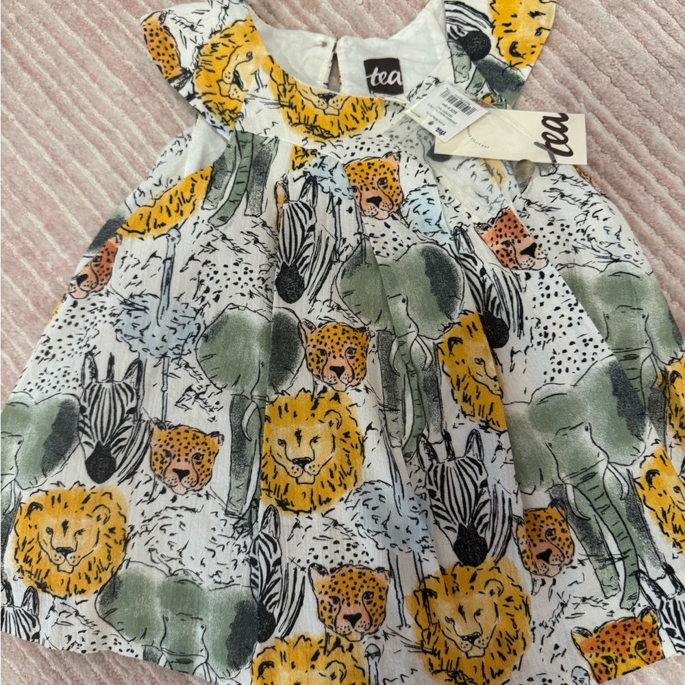 Tea Collection Safari Print Baby Dress